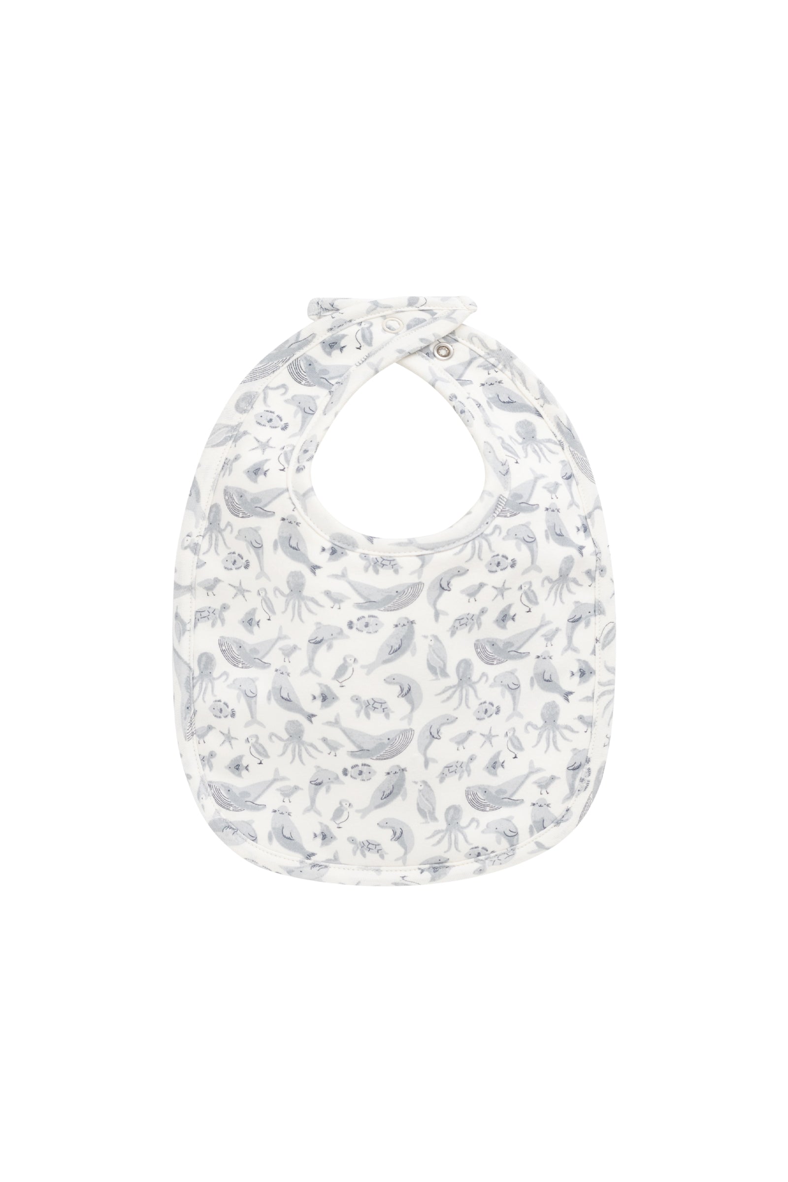 Organic Cotton Bib - Sea Life