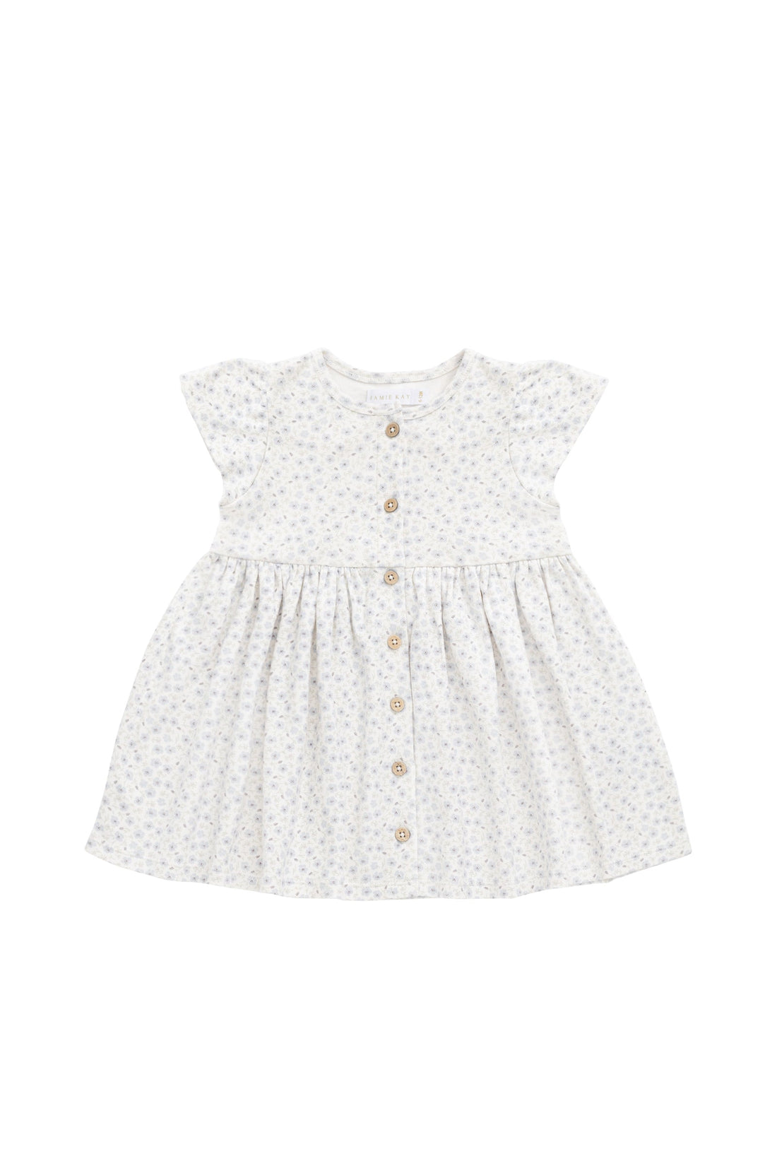 Organic Cotton Dahlia Dress - Penelope Evening Haze