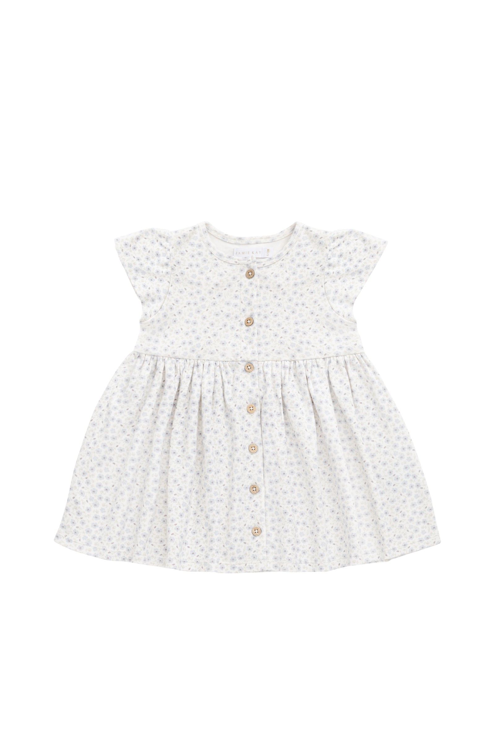 Organic Cotton Dahlia Dress - Penelope Evening Haze