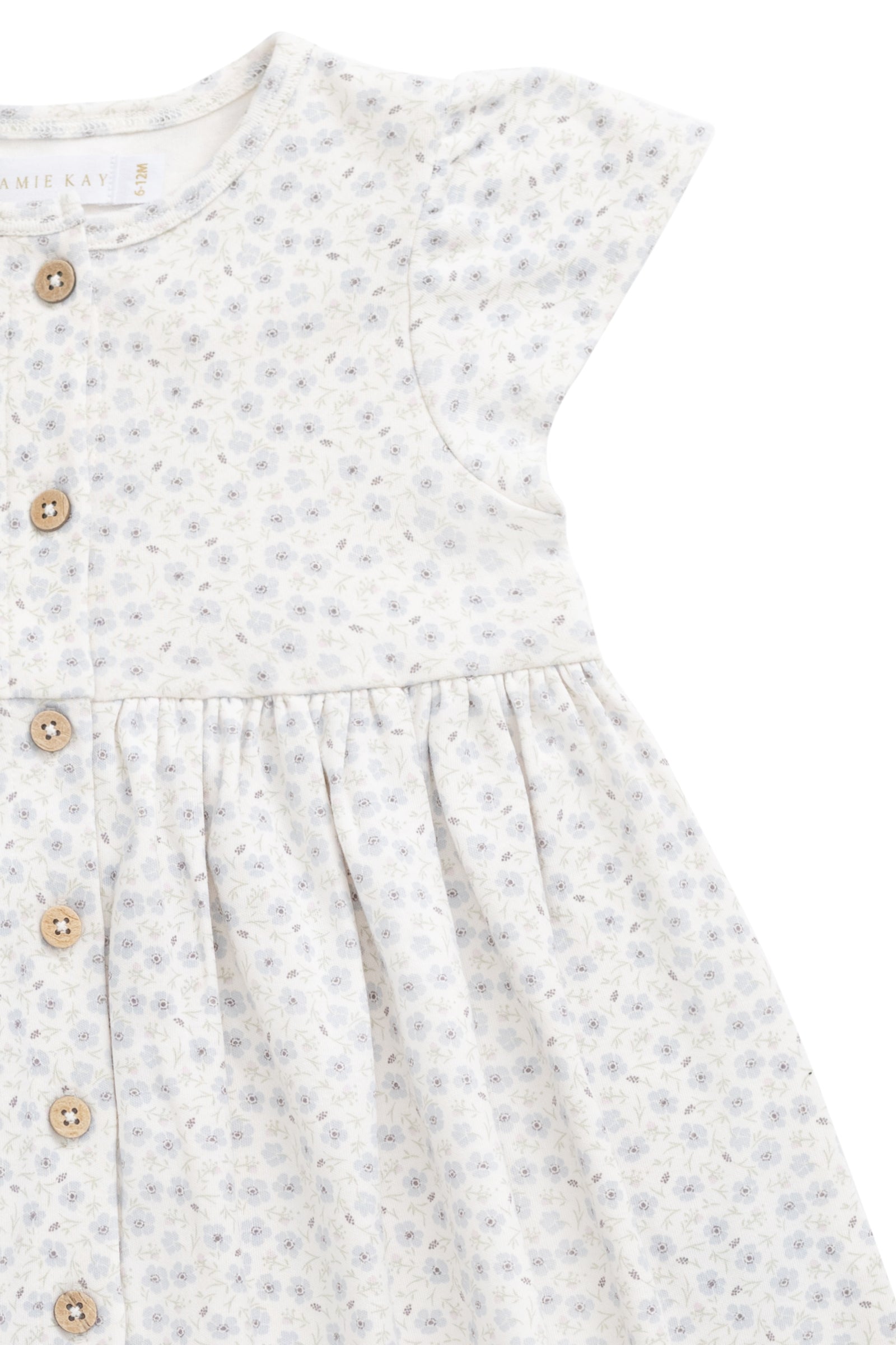 Organic Cotton Dahlia Dress - Penelope Evening Haze
