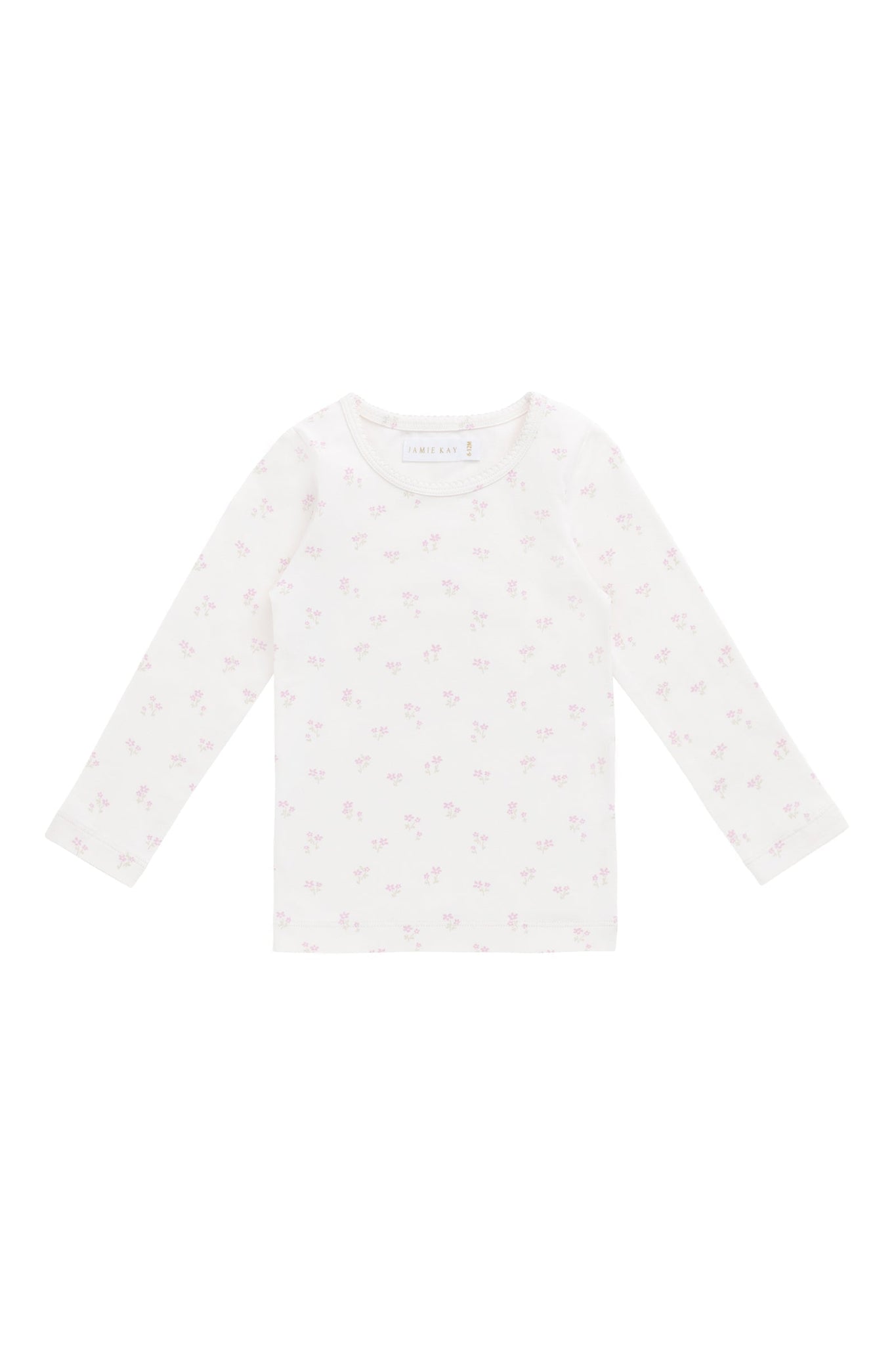 Organic Cotton Long Sleeve Top - Pauline Pink