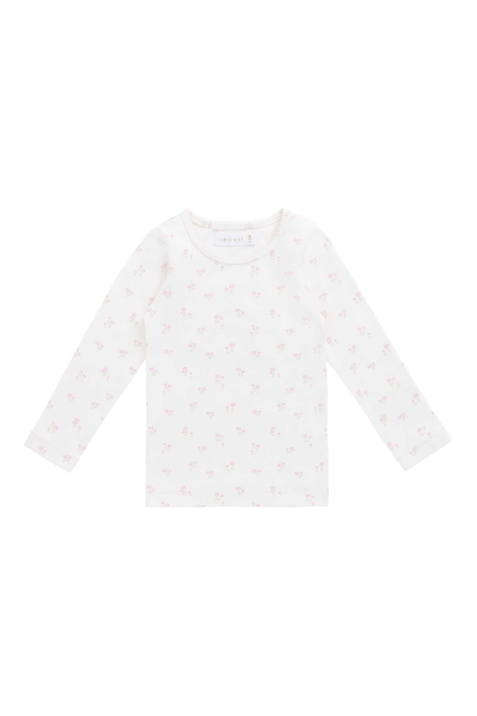 Organic Cotton Long Sleeve Top - Pauline Pink