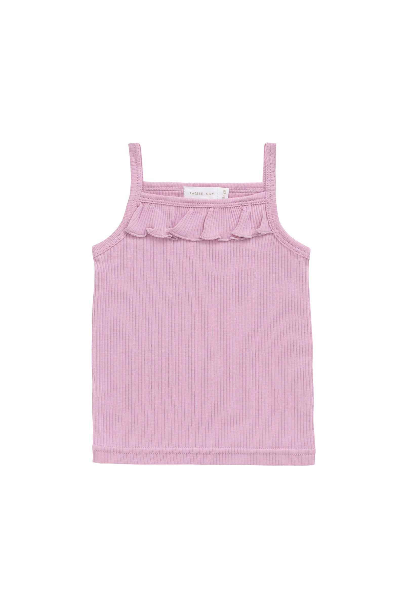 Organic Cotton Modal Vienna Singlet - Dahlia