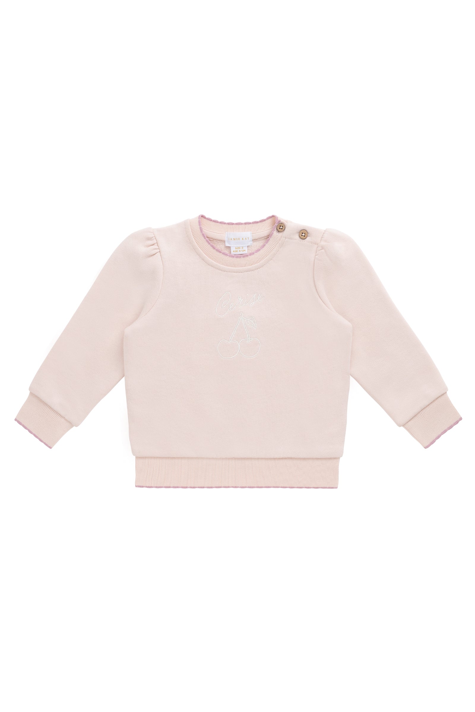 Organic Cotton Monroe Sweatshirt - Morganite Cerise