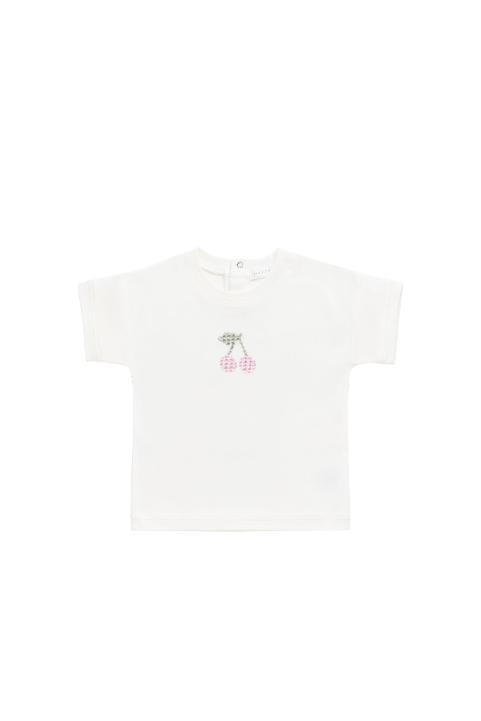 Pima Cotton Mimi Top - Parchment Petite Cerise