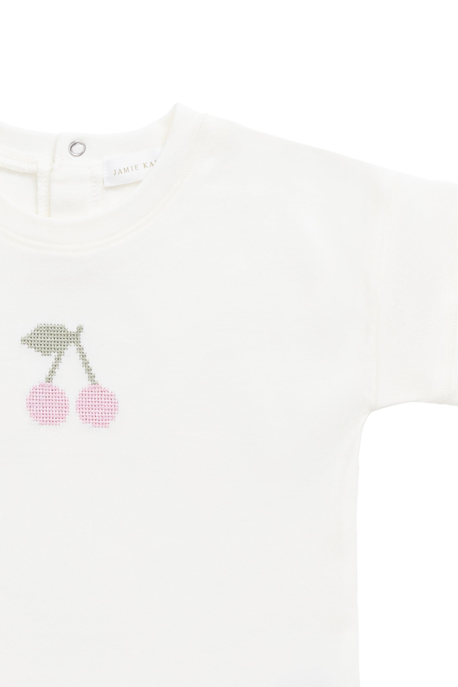Pima Cotton Mimi Top - Parchment Petite Cerise