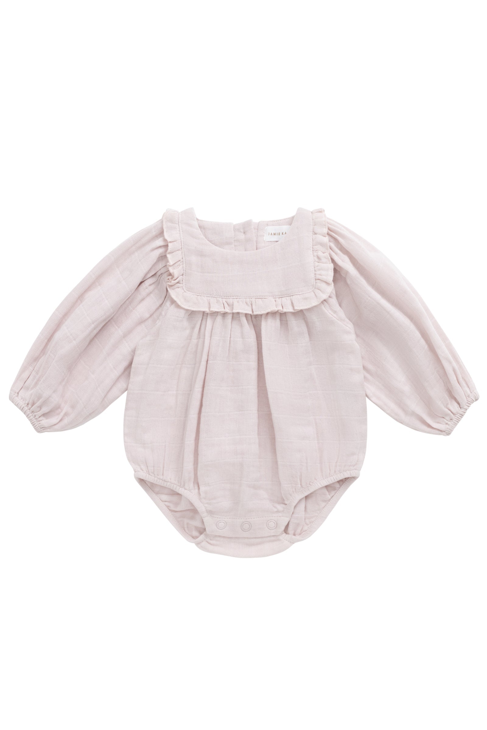 Organic Cotton Muslin Frances Playsuit - Pale Lilac