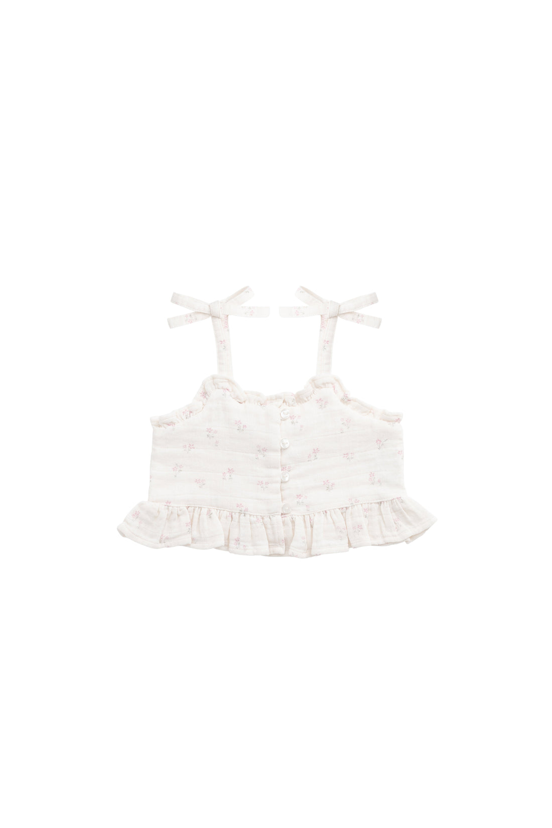 Organic Cotton Muslin Mirabel Top - Pauline Pink