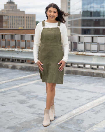 Stella Corduroy Overall Dress - FINAL FEW - FINAL SALE