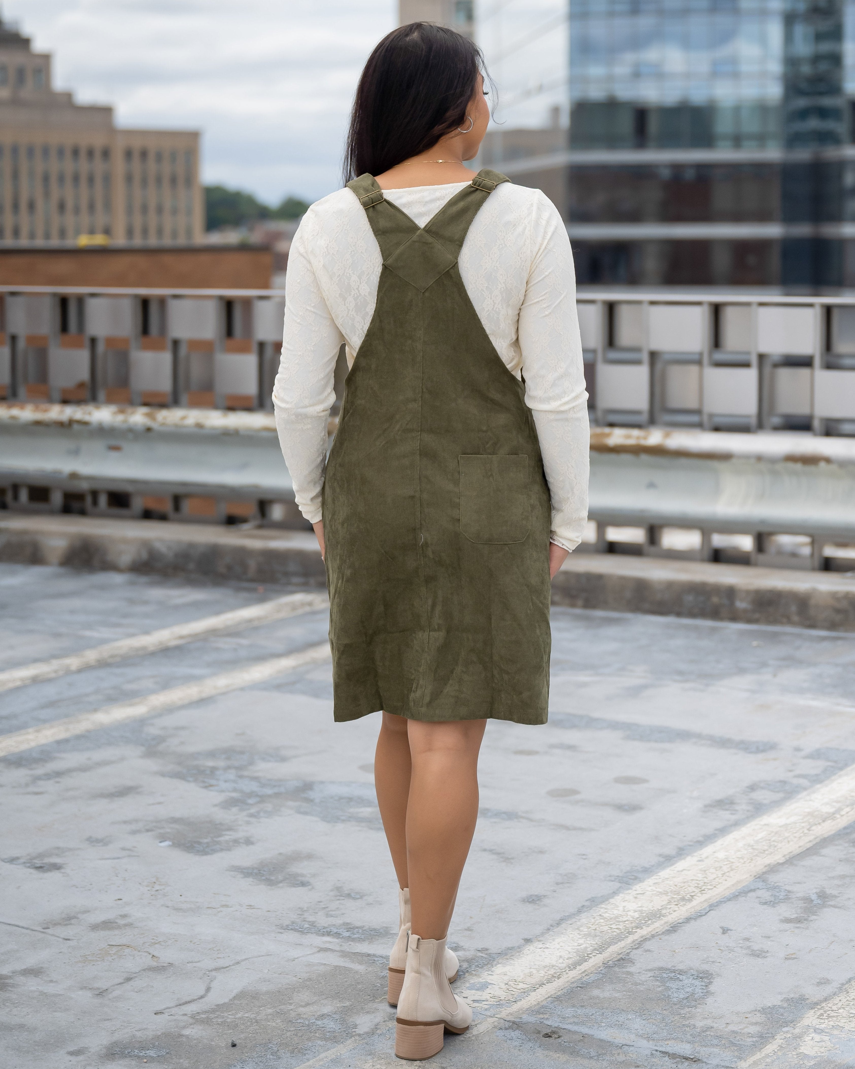 Stella Corduroy Overall Dress - FINAL FEW - FINAL SALE