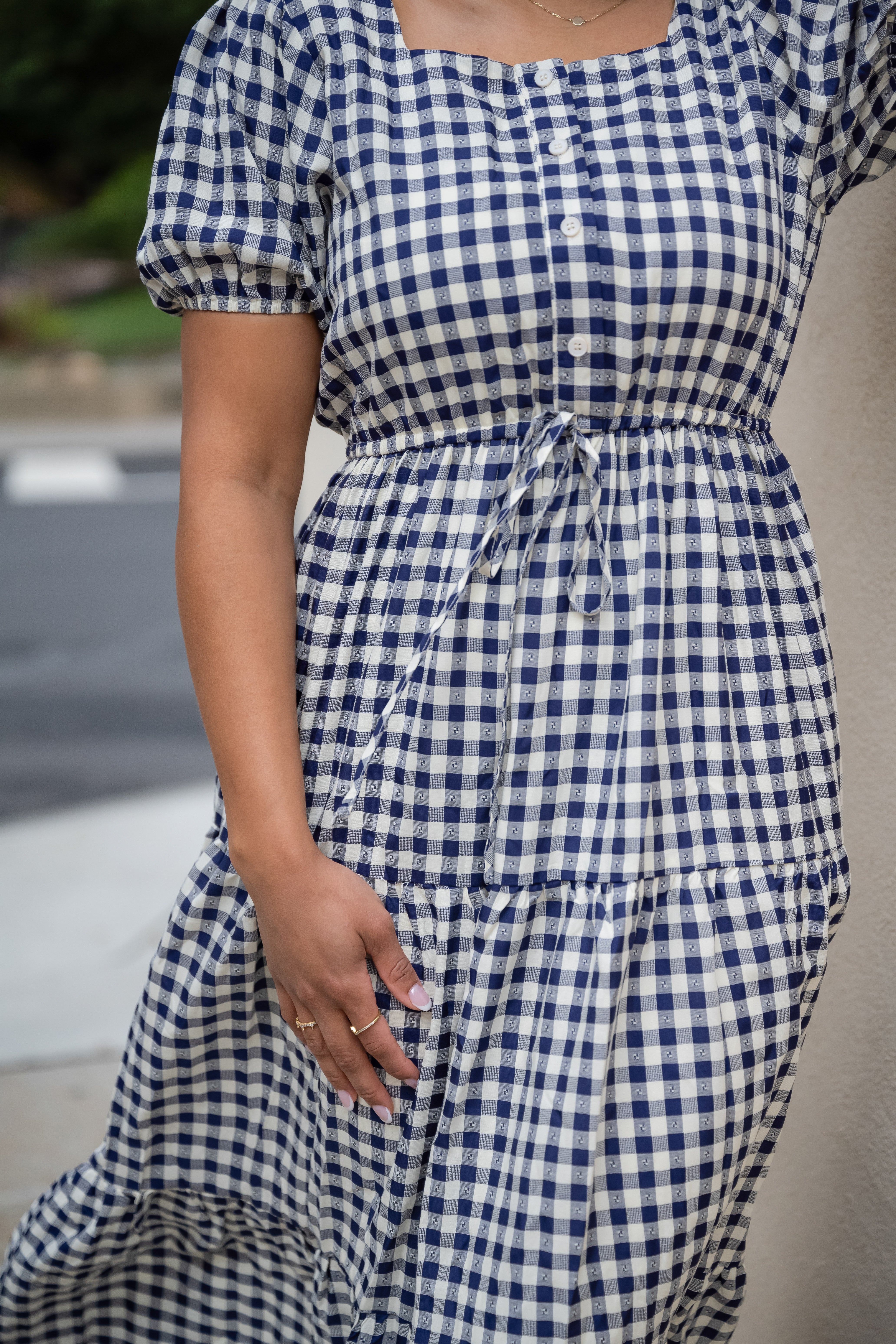 Summer Days Gingham Swiss Dot Dress - FINAL FEW