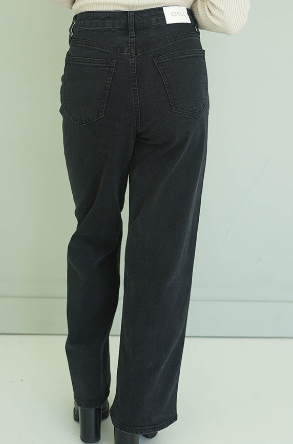 Autumn Years High Rise Black Jean - FINAL SALE