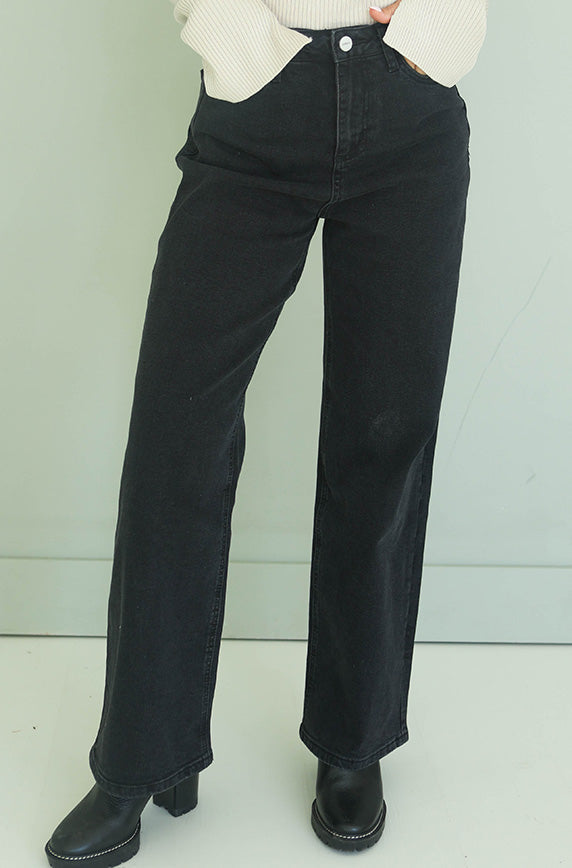 Autumn Years High Rise Black Jean - FINAL SALE
