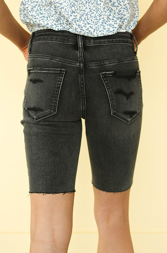 Now and Then Black Bermuda Shorts - FINAL SALE