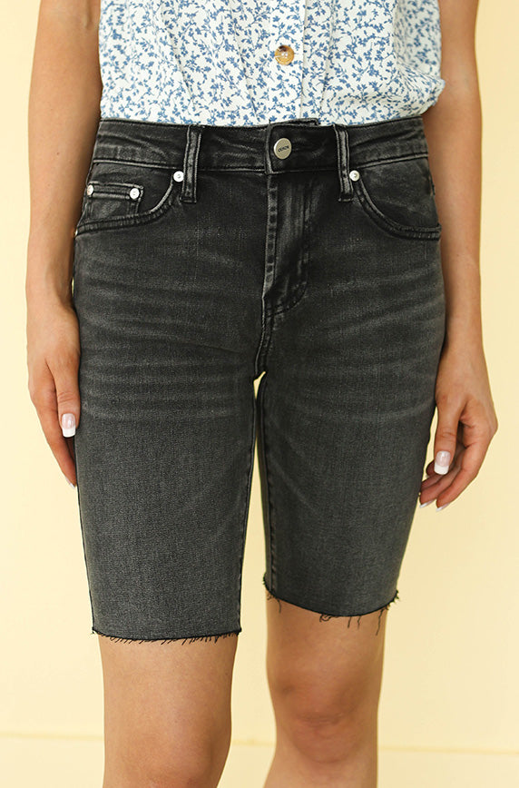Now and Then Black Bermuda Shorts - FINAL SALE
