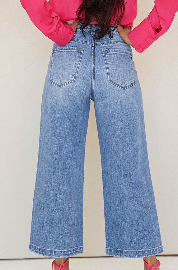 Adore You Light Stone Button Up Jeans - FINAL SALE