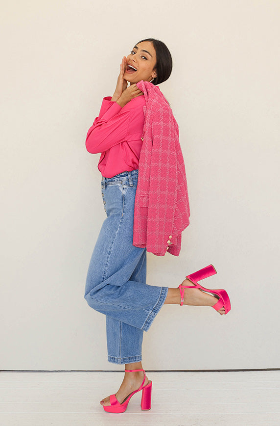 Adore You Light Stone Button Up Jeans - FINAL SALE