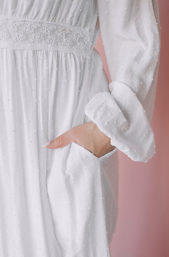 Leah White Lace Dress - Maternity Friendly - FINAL FEW