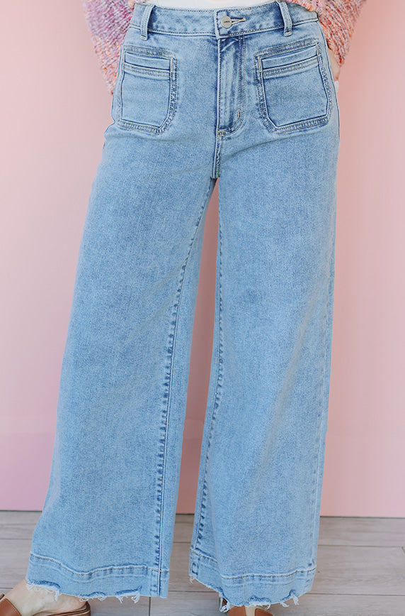 All The Time Light Wash High Rise Jeans - Restocked