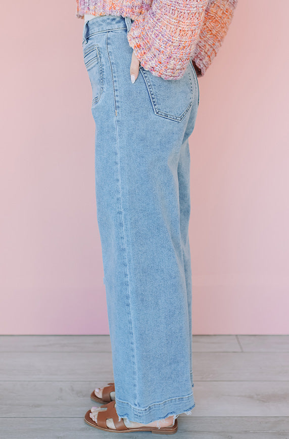 All The Time Light Wash High Rise Jeans - Restocked