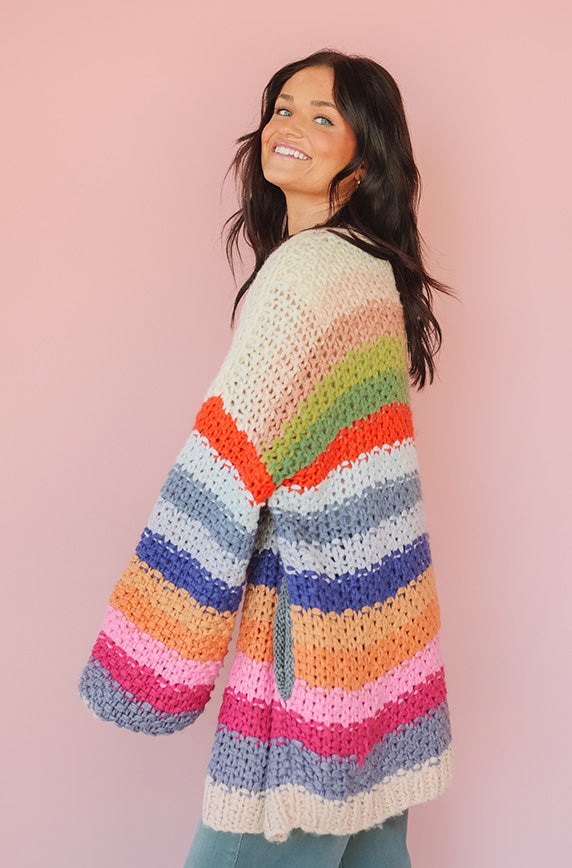 Shades Of Happiness Multi Color Cardigan - FINAL SALE