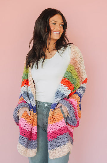 Shades Of Happiness Multi Color Cardigan - FINAL SALE