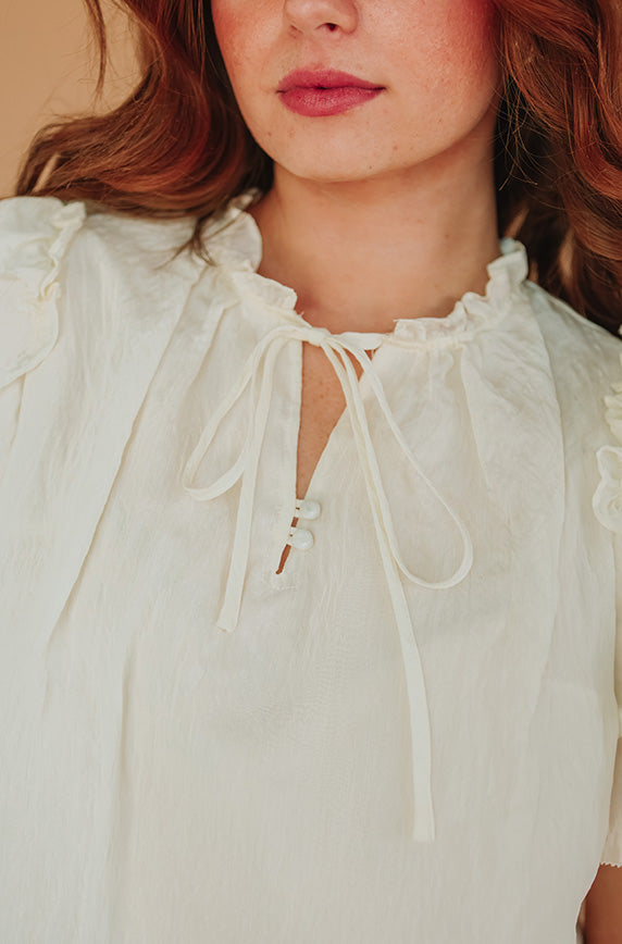 Dream a Little Soft White Top - FINAL SALE