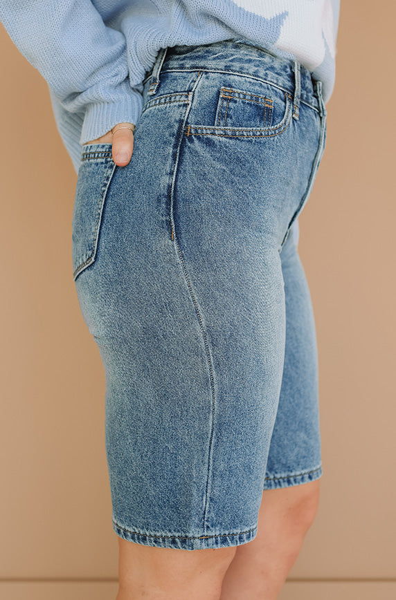 Skater Girl Bermuda Boyfriend Shorts - FINAL SALE