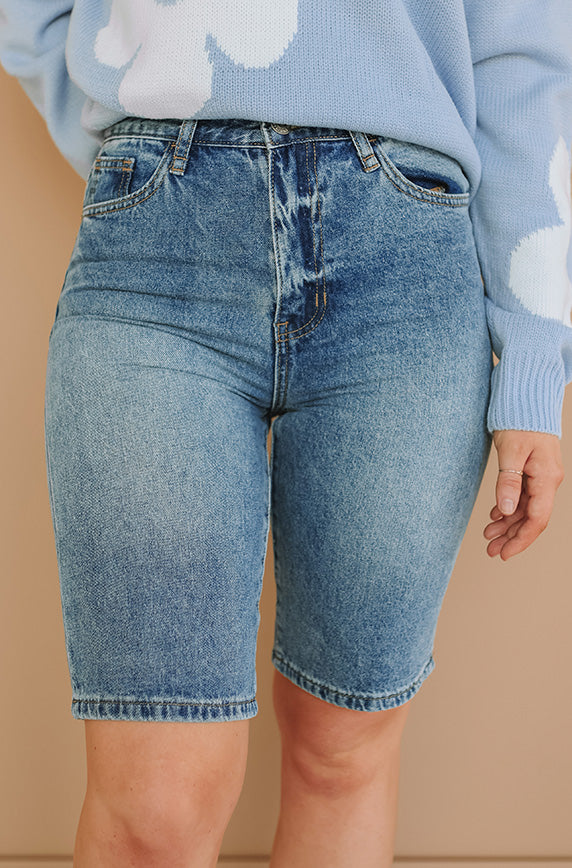 Skater Girl Bermuda Boyfriend Shorts - FINAL SALE