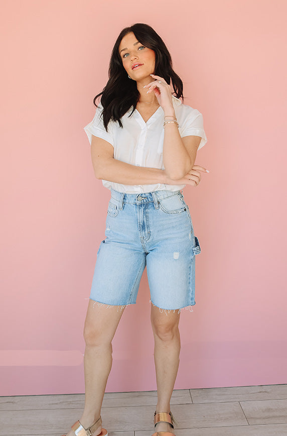 Arizona Blue Denim Dad Shorts