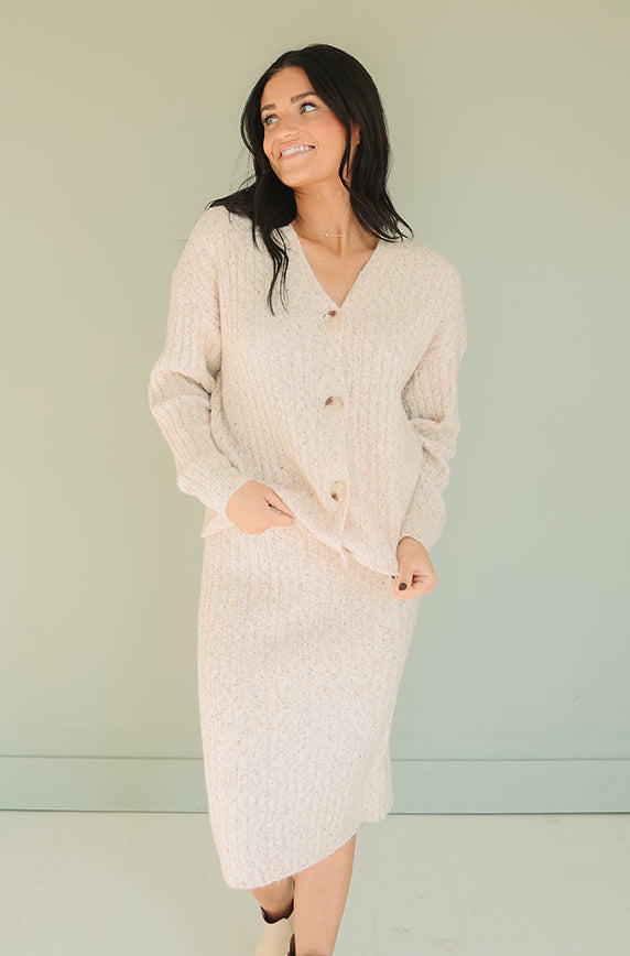 Love Me More Oatmeal Knit Set - Nursing Friendly - FINAL SALE