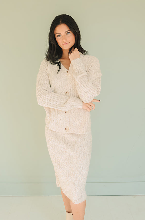 Love Me More Oatmeal Knit Set - Nursing Friendly - FINAL SALE