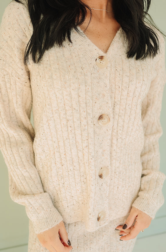 Love Me More Oatmeal Knit Set - Nursing Friendly - FINAL SALE