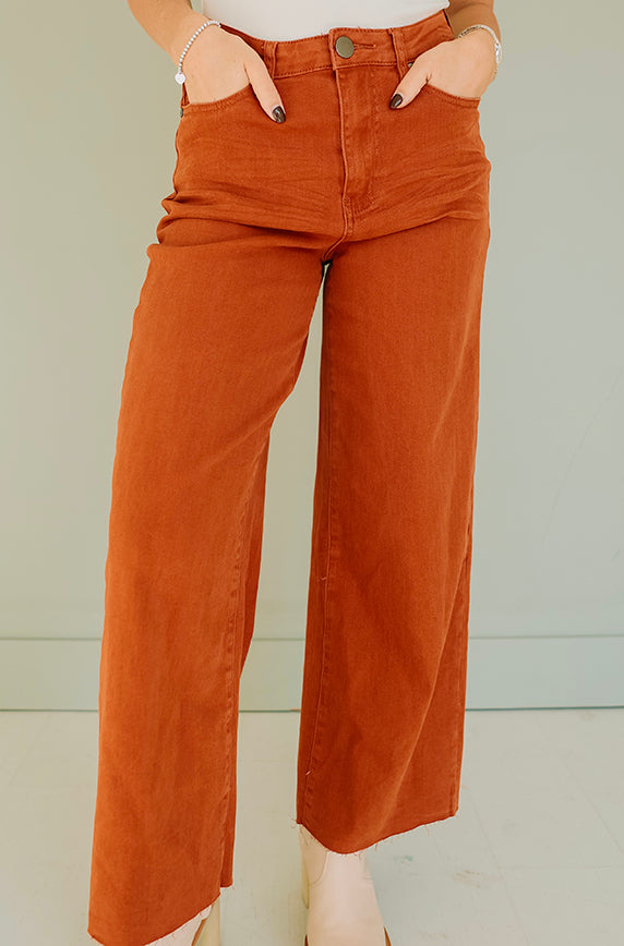 Stepping Out Brick Jeans - FINAL FEW