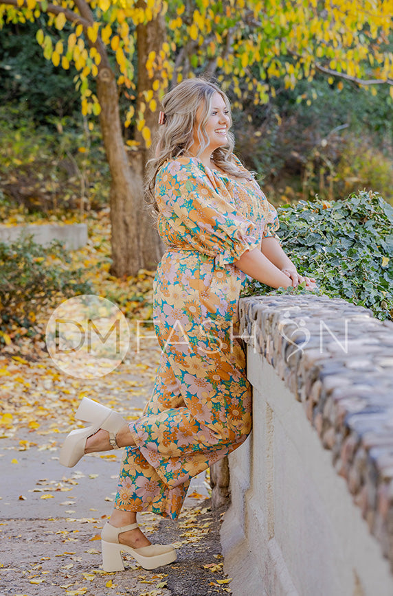 Aberdeen Retro Floral Jumpsuit - DM Exclusive - FINAL SALE