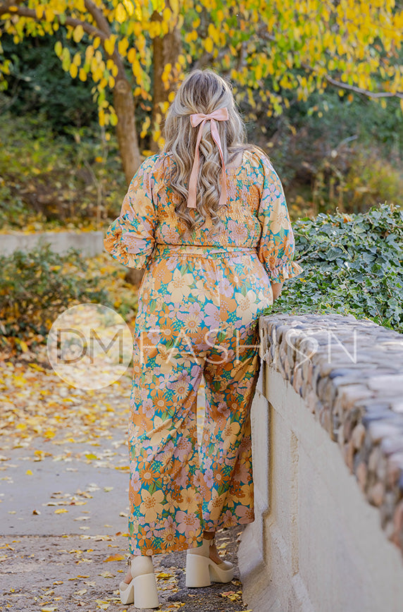 Aberdeen Retro Floral Jumpsuit - DM Exclusive - FINAL SALE
