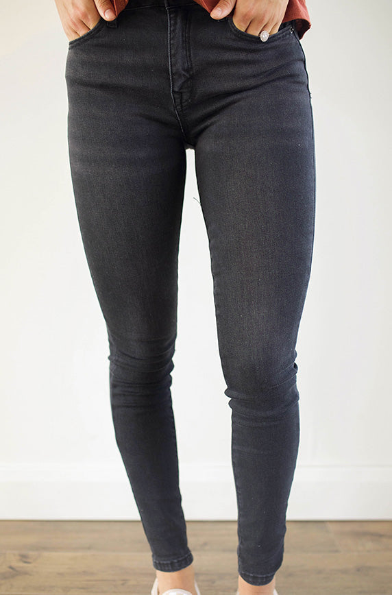 See The World Dark Grey Skinny Jeans - FINAL SALE