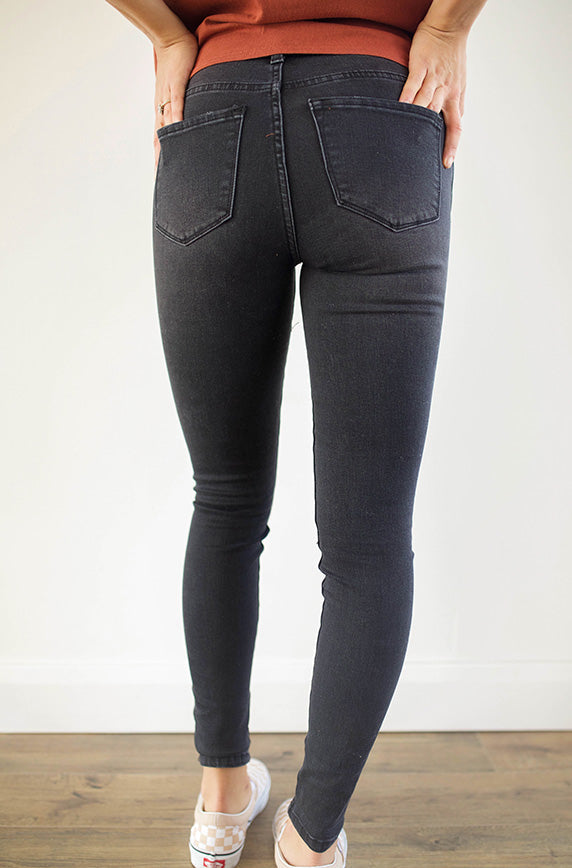 See The World Dark Grey Skinny Jeans - FINAL SALE