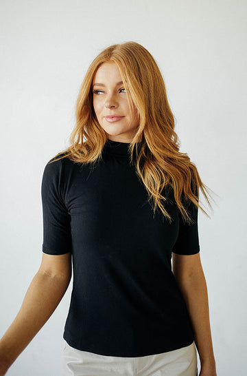 Ribbed Black MCO Top