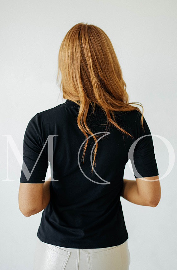 Ribbed Black MCO Top