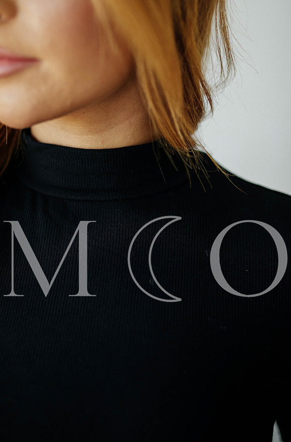 Ribbed Black MCO Top