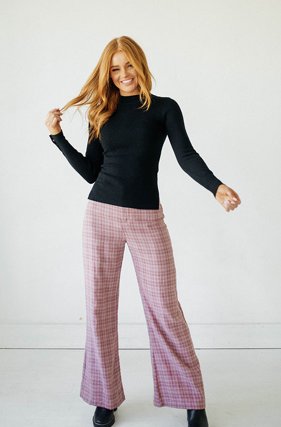 Megan Snap Detail Black Sweater- FINAL SALE