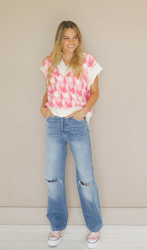 Rita Button Up Straight Wash Jeans - FINAL SALE