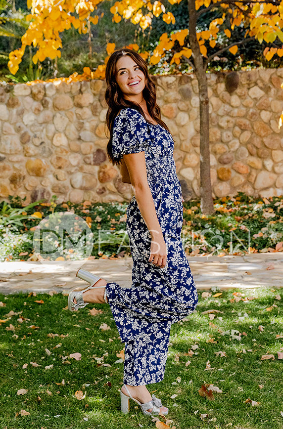 Scotland Cobalt Blue Jumpsuit - DM Exclusive - Maternity Friendly - FINAL SALE
