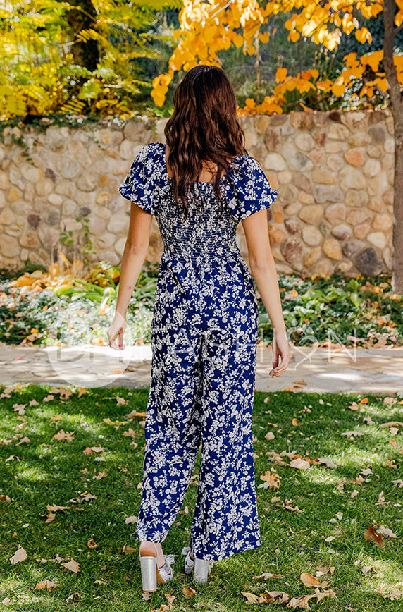 Scotland Cobalt Blue Jumpsuit - DM Exclusive - Maternity Friendly - FINAL SALE