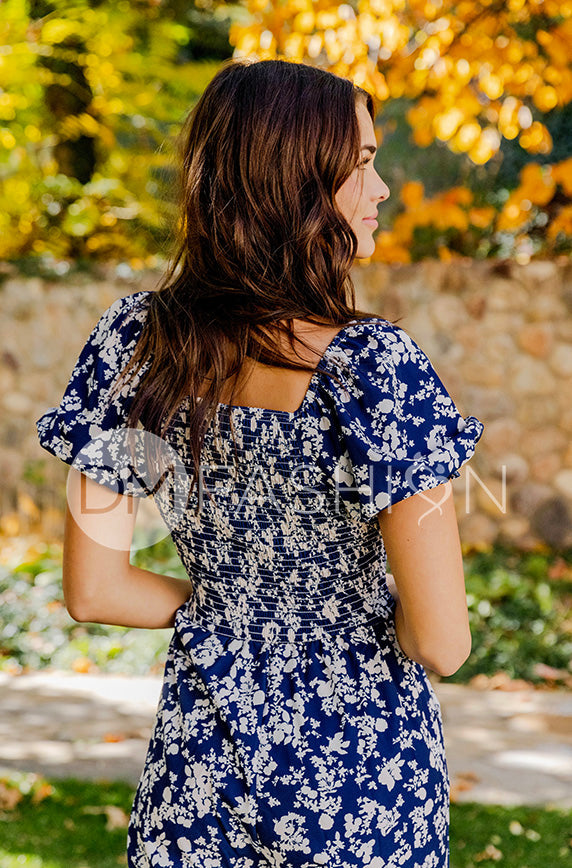 Scotland Cobalt Blue Jumpsuit - DM Exclusive - Maternity Friendly - FINAL SALE