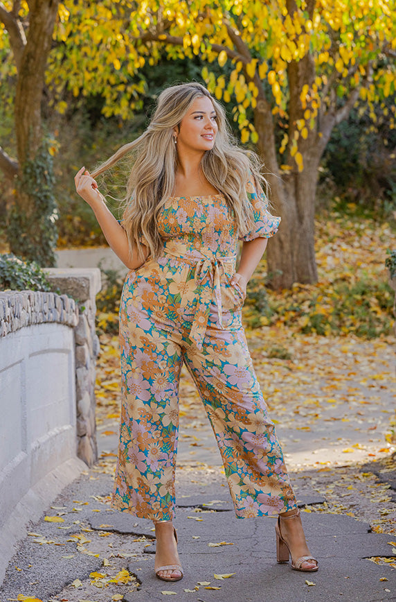 Aberdeen Retro Floral Jumpsuit - DM Exclusive - FINAL SALE