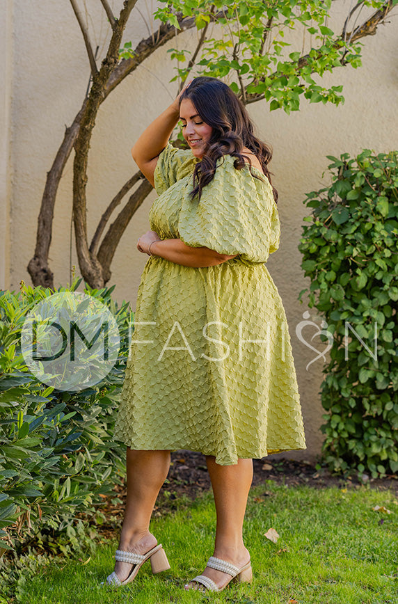 Brynn Winter Pear Texture Dress- DM Exclusive - Maternity Friendly - FINAL SALE