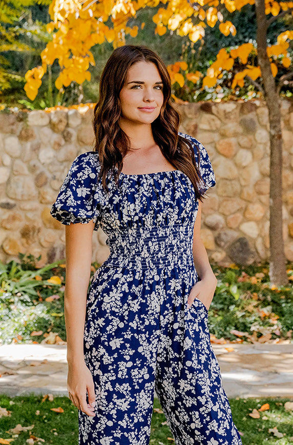 Scotland Cobalt Blue Jumpsuit - DM Exclusive - Maternity Friendly - FINAL SALE