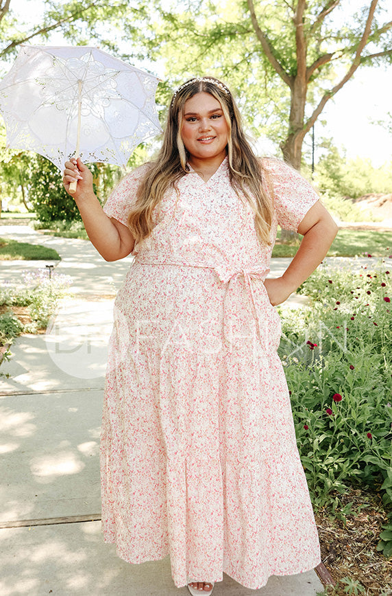 Layton Pink Floral Dress - DM Exclusive - Nursing Friendly